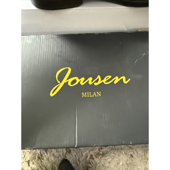 Jousen Milan Men's Black Dress Shoes Oxford Lace-Up Size 11.5 Worn Once - Picture 5 of 8